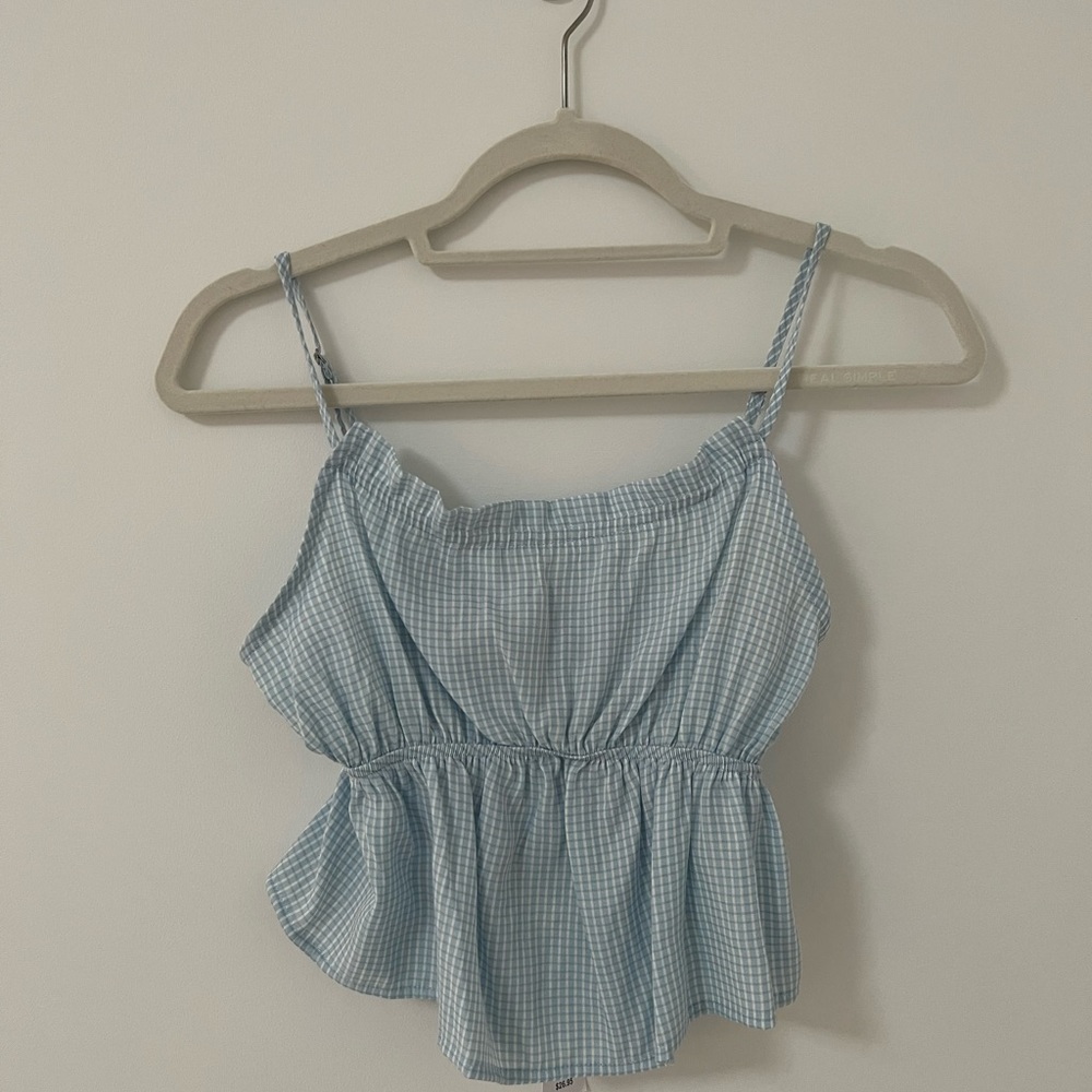 Pacsun LA hearts light blue crop tank